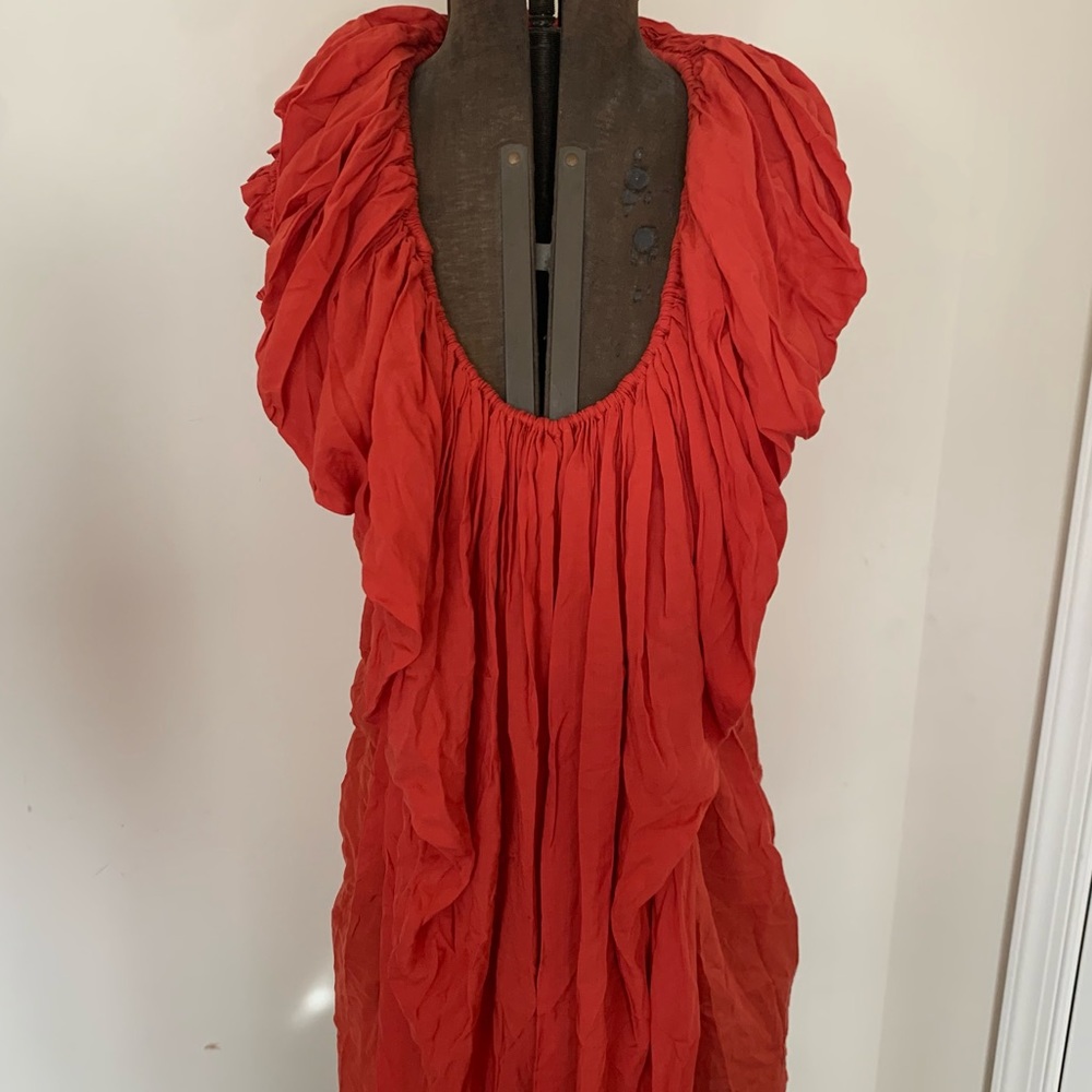 plein sud orange mini dress
